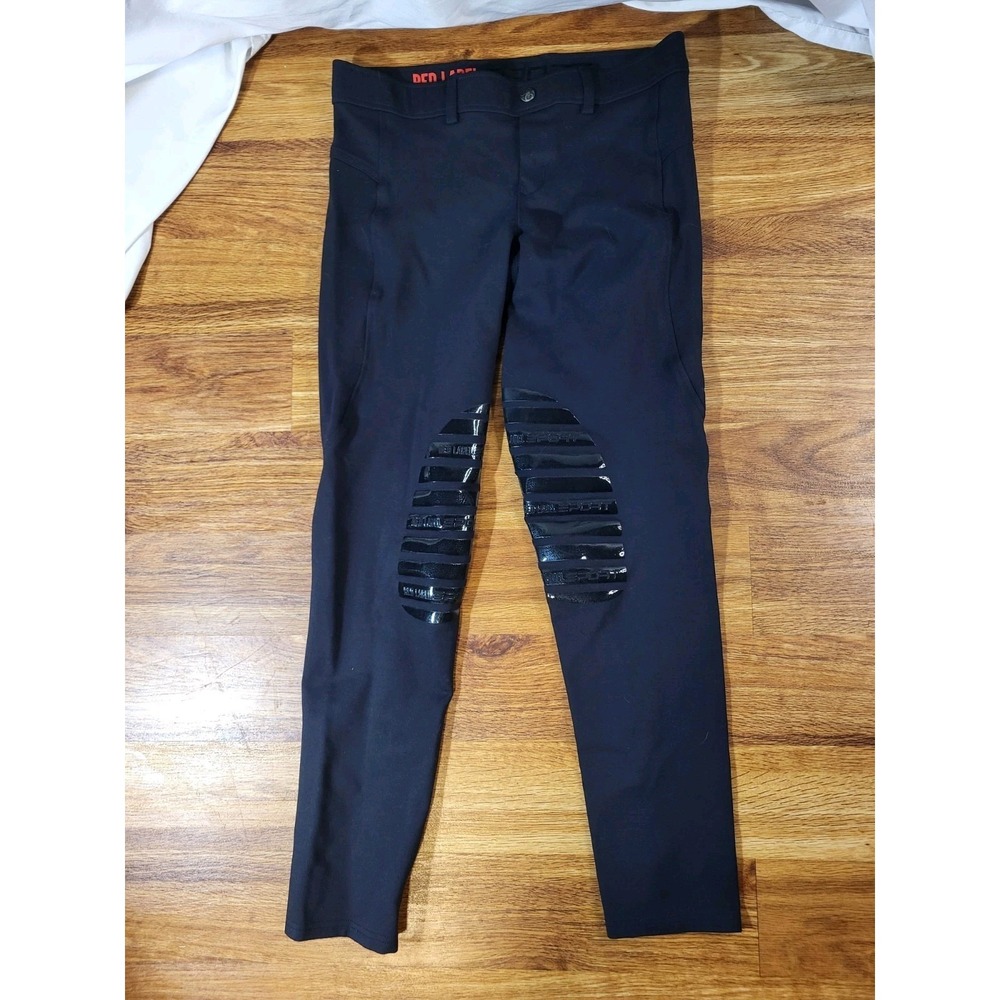 Elation Red Label Spor Black Equestrian Breeches Size M